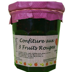 Confiture de 3 fruits rouges